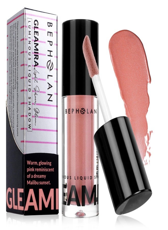 BEPHOLAN Matte Rose Pink Liquid Eyeshadow With Subtle Shimmer.Waterproof,Long-Lasting, Neutral Naked Smooth Creamy Eyeshadow Lightweight(Malibu Sunset 04#) - Image 1